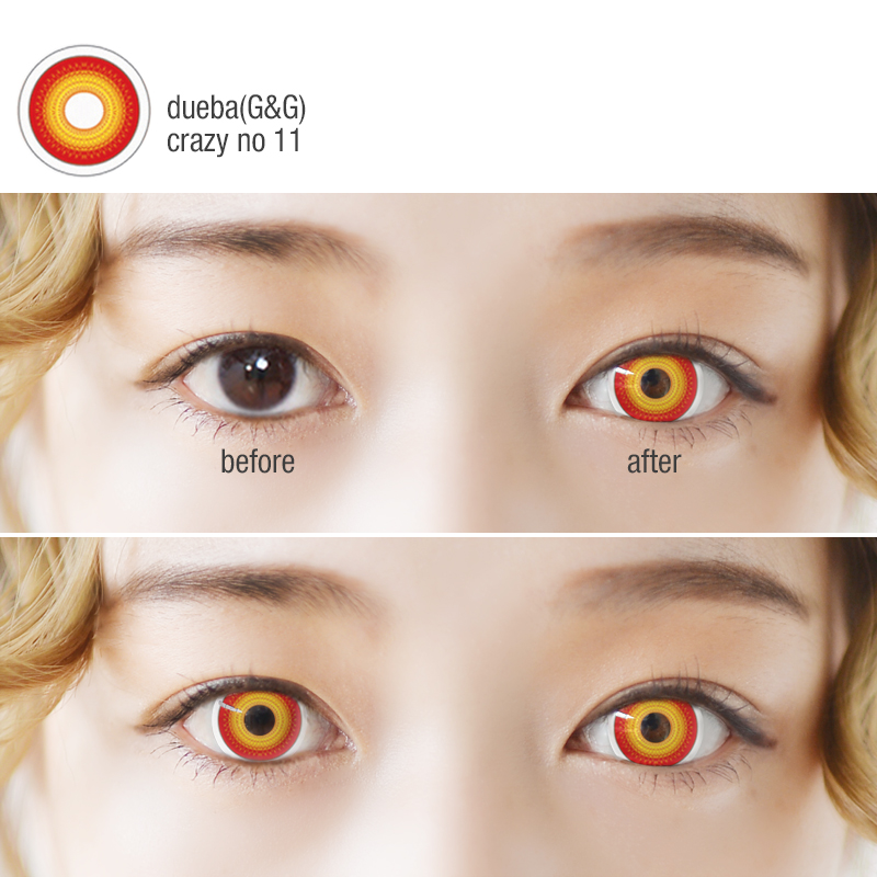 /dueba(G&G)社/NO 11 crazyカラコン/14.5mm/ コスプレ用 カラコン/303