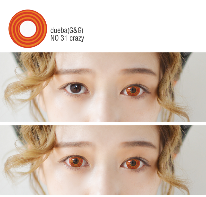 /dueba(G&G)社/NO 31 crazyカラコン/14.5mm/ コスプレ用 カラコン/321