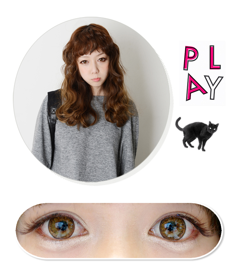 i-contact  / spark colored contacts/ 14.0mm  / brown / 285