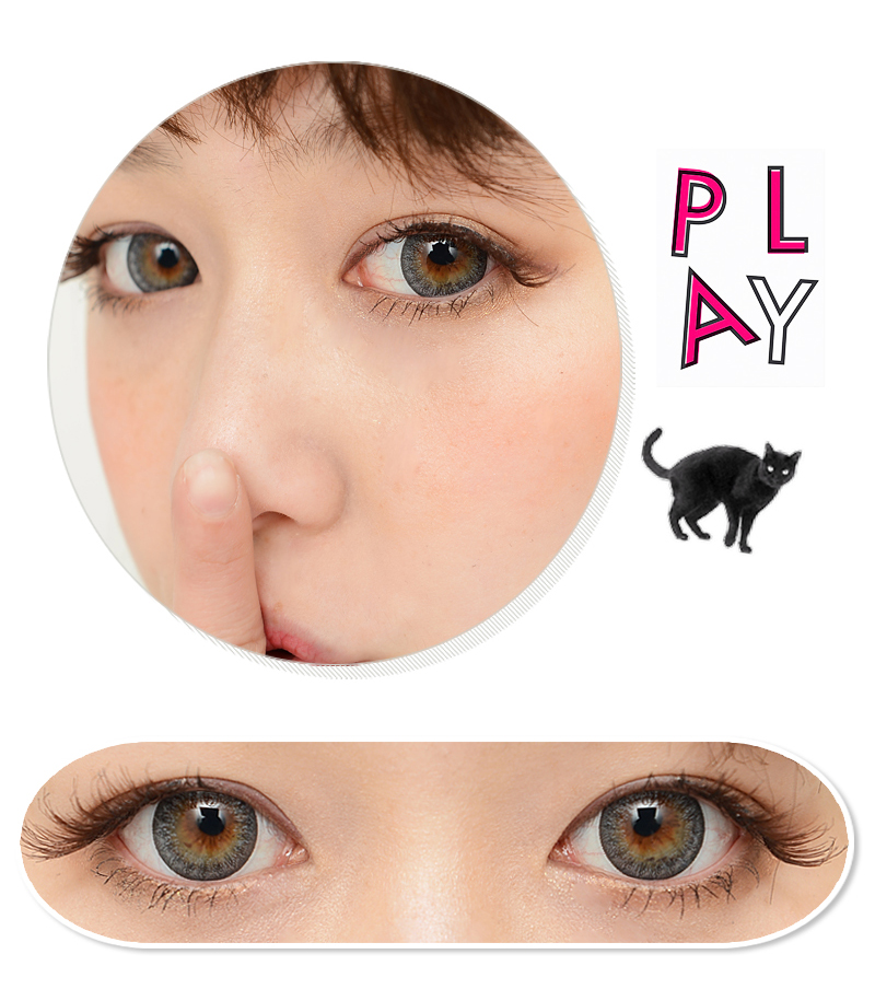 i-contact/ spark colored contacts / 14.0mm  / gray / 286