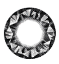 Vassen Kitty Kawaii Diamond 3 tone Gray colored contact lenses 15mm 