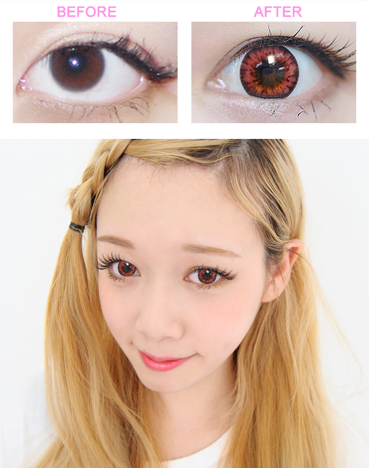 Avril (A132) Pink contacts ,Colored contacts,Circle lenses 