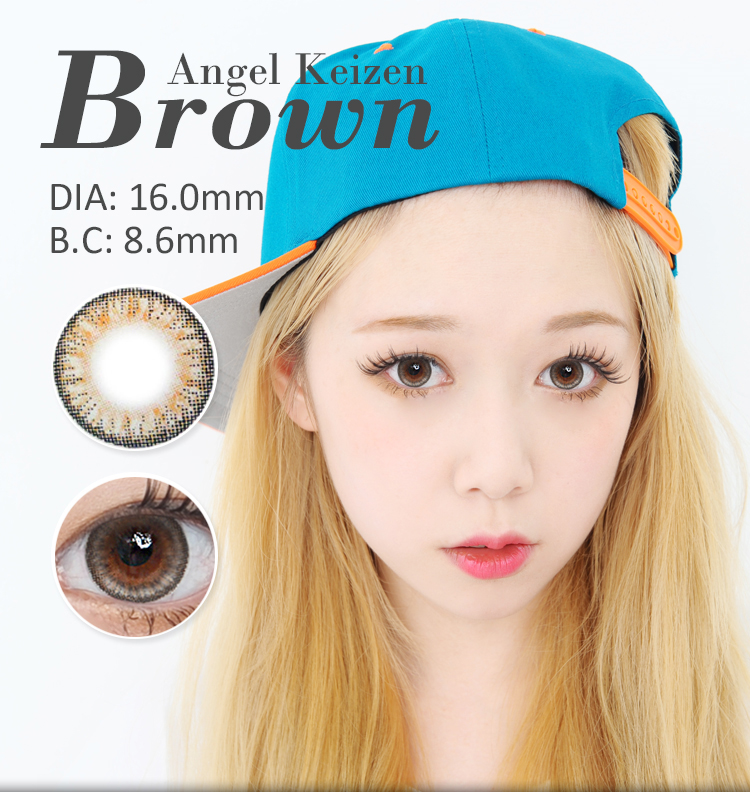 [16mm ] Angel Keizen  Brown  /626,contacts