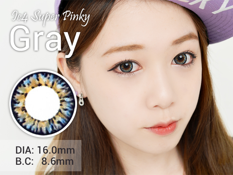 [16mm ] Ic4 Super Pinky  Gray  /629,contacts