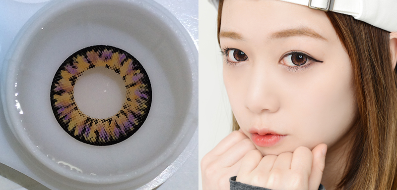 [16mm ]Ic4 Super Pinky  Brown  /630 contacts