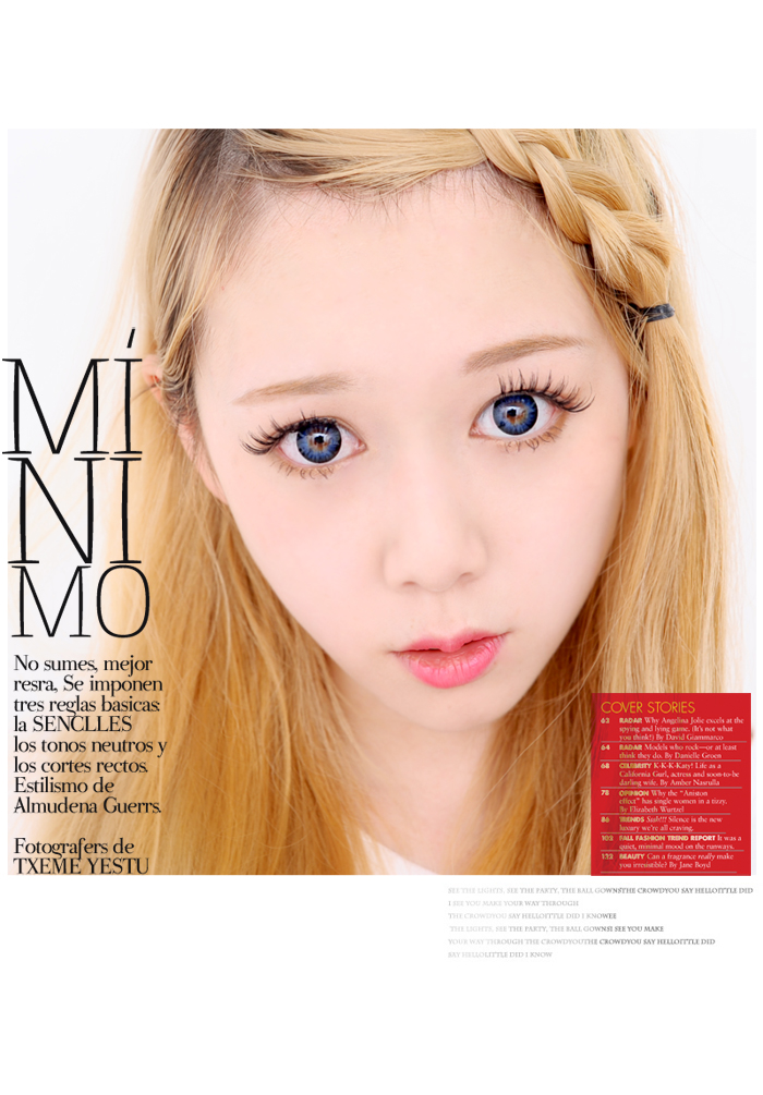 Neo Vision Madonna Blue  contact lenses 14.0mm