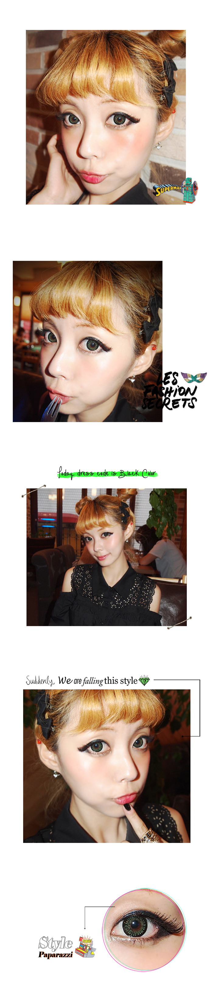 GEO Princess MiMi WMM303 Green Contact Lenses  Contact Lenses